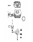 18 - Cylindre, piston, vilebrequin
